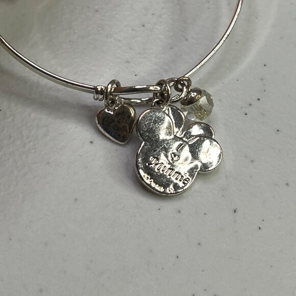 Disney Alex & Ani Minnie Mouse Silver Charm Bracelet - Picture 3 of 6